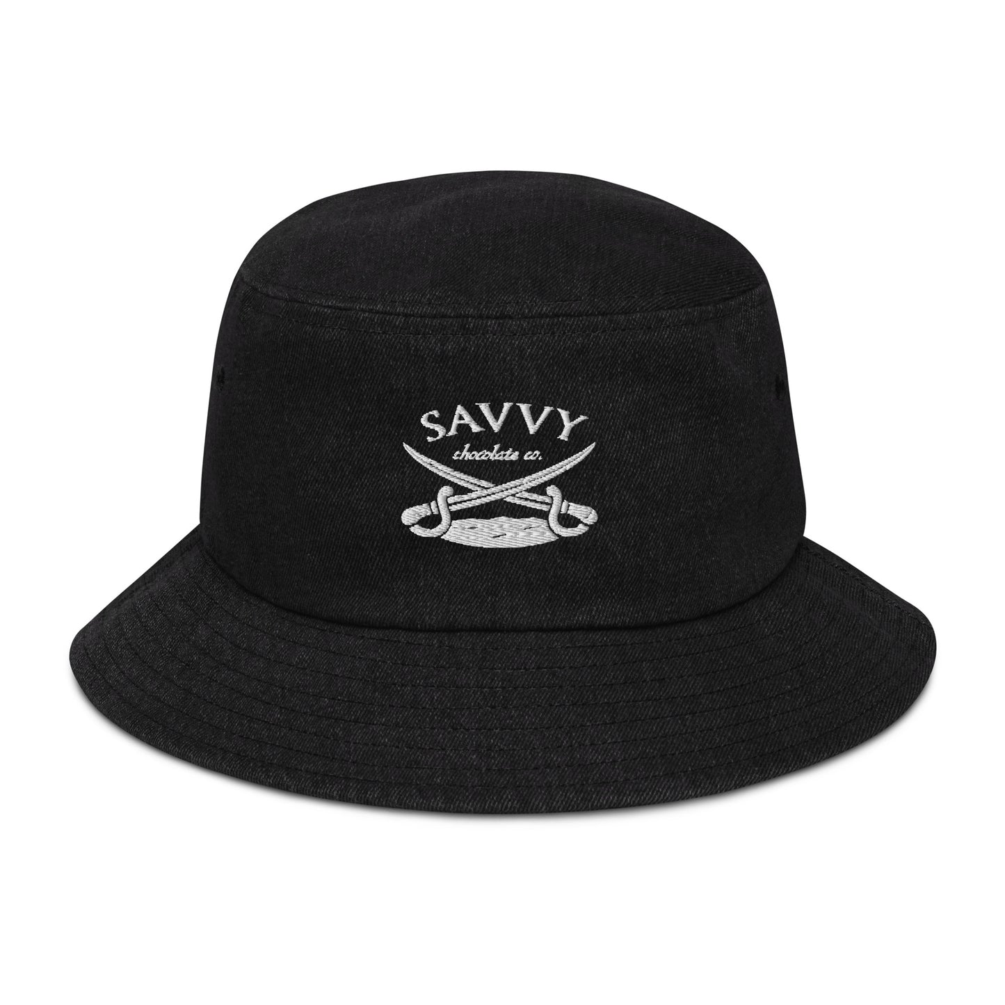 Pirate Logo Denim bucket hat