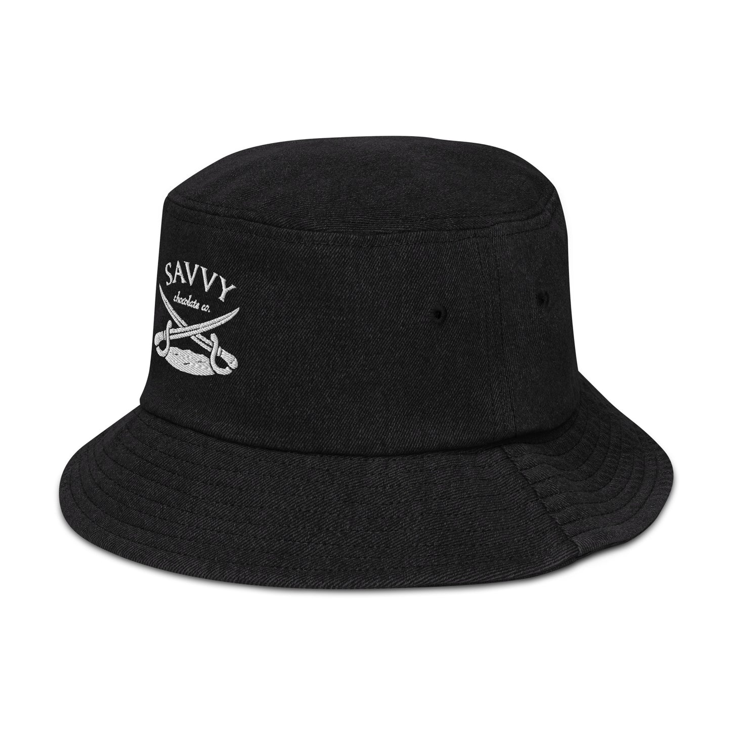 Pirate Logo Denim bucket hat