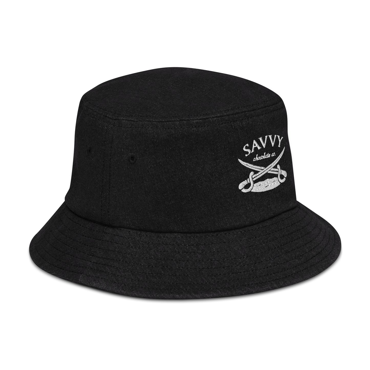 Pirate Logo Denim bucket hat